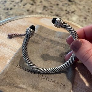 David Yurman Onyx Diamond Bracelet